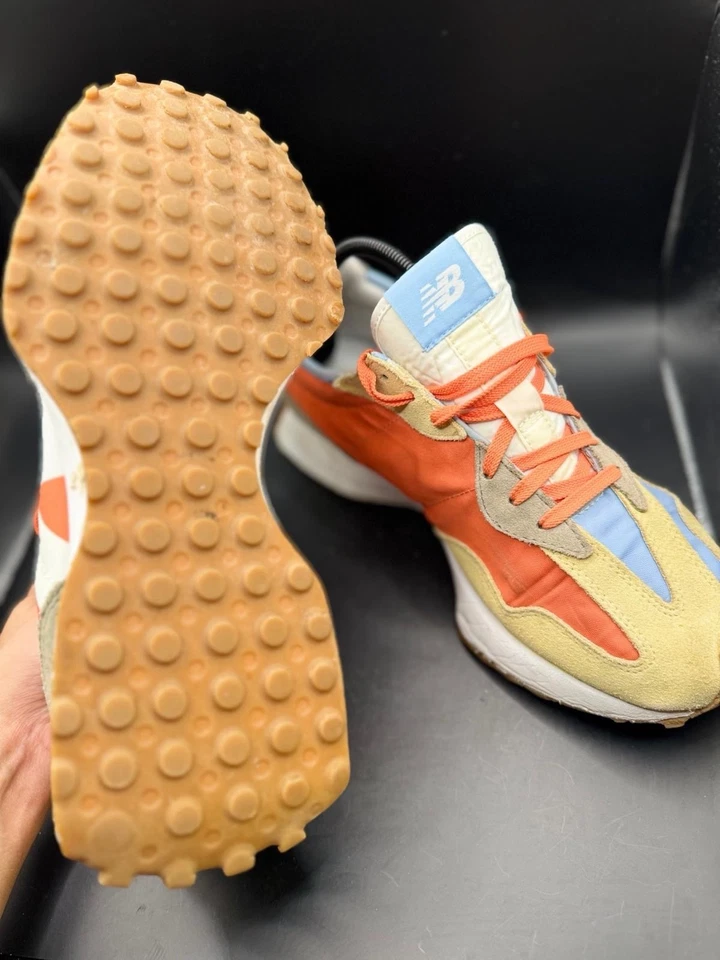 New Balance Baskets homme EU 45 beige orange bleu lacets semelle caoutchouc - Photo 3/3
