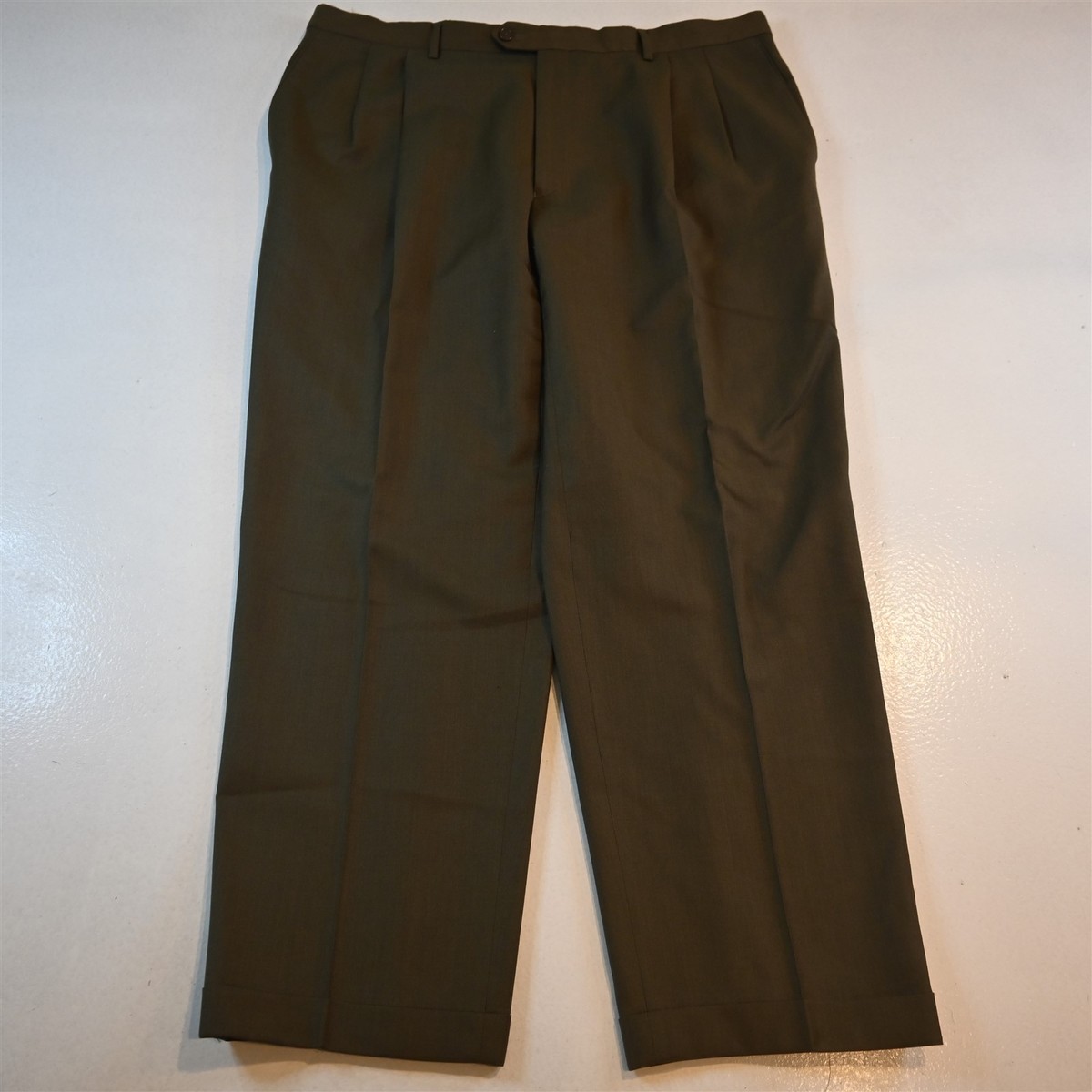 santorelli pleated dress pants SANTORELLI Size 38 Navy Pleated Dress Pants Sui Generis Designer Consignment