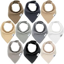 DiaperSquad's 10-Pack Baby Bibs for Drooling and Teething, Bibs for Boys, Bab...