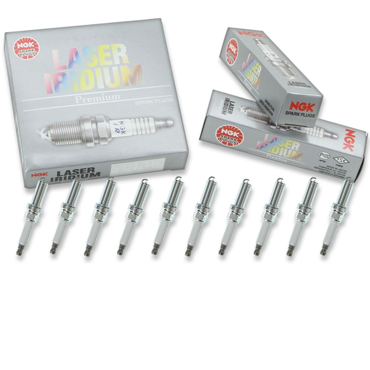 10 pc NGK 94940 ILKAR7C10 Laser Iridium Spark Plugs for LR032080 LR019484 qz