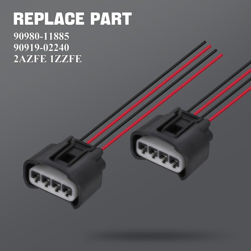 4 Paquetes Bobina de Encendido Conector Hembra Enchufe Arnés Coleta Compatible con T... - Imagen 3 de 9
