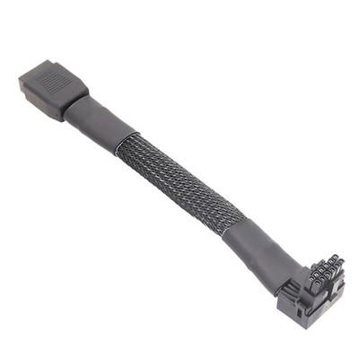 Flexible PCIe5.0 2VHPWR 16Pin Right Angle Cable For Computer Graphics Cards