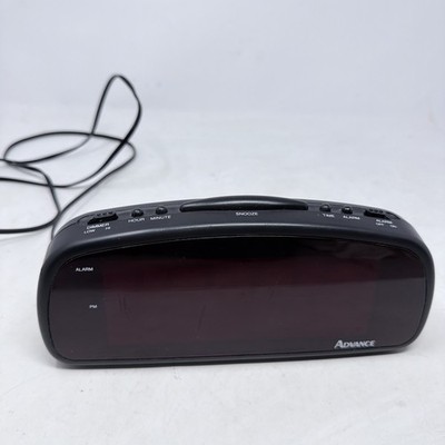 Advance Digital Alarm Clock Model 4075 BIG Red Number Display Snooze Button
