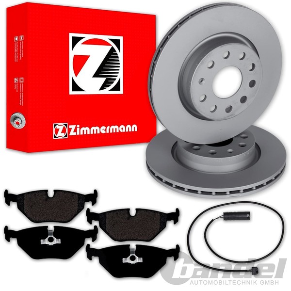 Zimmermann Bremsscheiben 276Mm + BelÄGe Hinten Passend FüR BMW 3Er E36 323I 328I-image