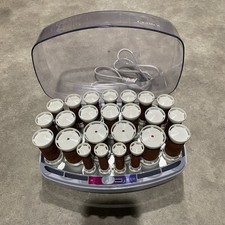 VTG 1985 CLAIROL KINDNESS VH24 Velvet Flocked 24 Set Hair Curlers Hot Rollers