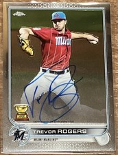 2022 Topps Chrome Veteran Trevor Rogers On-Card Auto #CVA-TR SSP Orioles