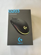 Logitech G203 Lightsync Wired Gaming Mouse – Black - New Sealed
