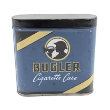 Vintage Bugler Tobacco Pocket Cigarette Case Brown & Williamson Louisville KY