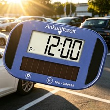 Elektronische Solar Parkscheibe Parkuhr automatisch elektrisch mit KBA Zulassung