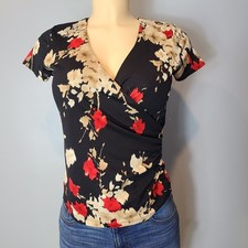 Vtg 90s Women Top Mesh Fairy Grunge Floral Size PS Y2K Whimsigoth Mall Retro