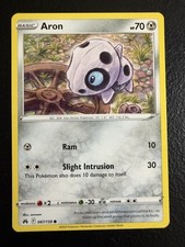 Pokemon Crown Zenith Aron Common Card 087/159 NM