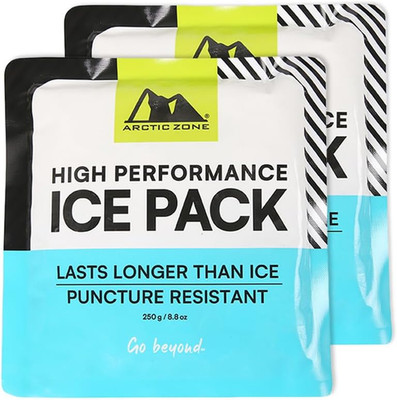 Titan Deep Freeze High Performance Ice Pack - (2 Pack) 250G - Long-Lasting, Punc