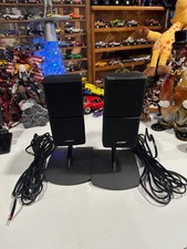 Bose Pair of Jewel Double Cubes W/ Stands and Wires Lifestyle Set Pre-Owned