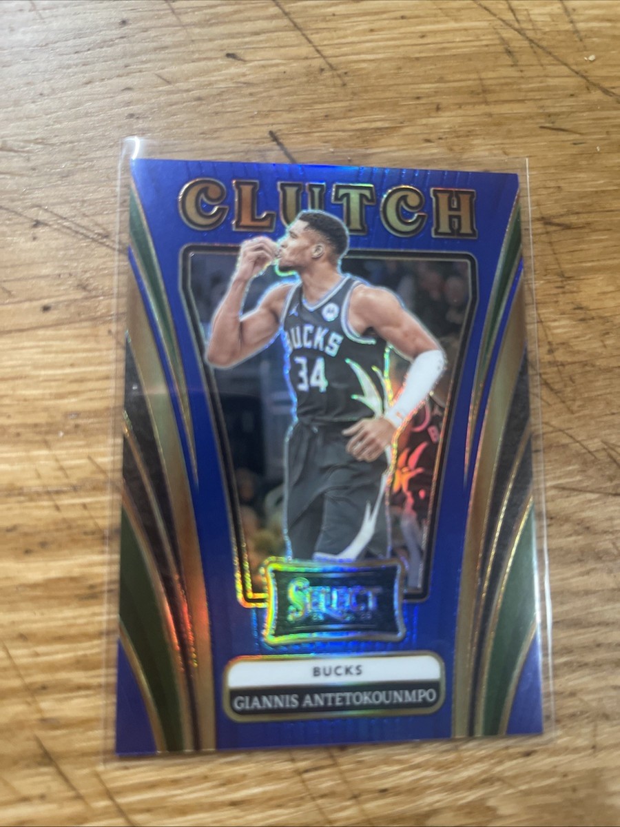 panini SELECT GIANNIS ANTETOKOUNMPO 2年目 2022 Select Giannis Antetokounmpo Blue Cracked Ice Prizm