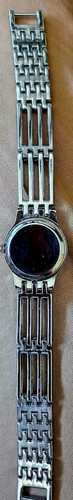Cote d Azur Quarz Silber und Gold Diamant Akzent Uhr - Bild 7 von 7