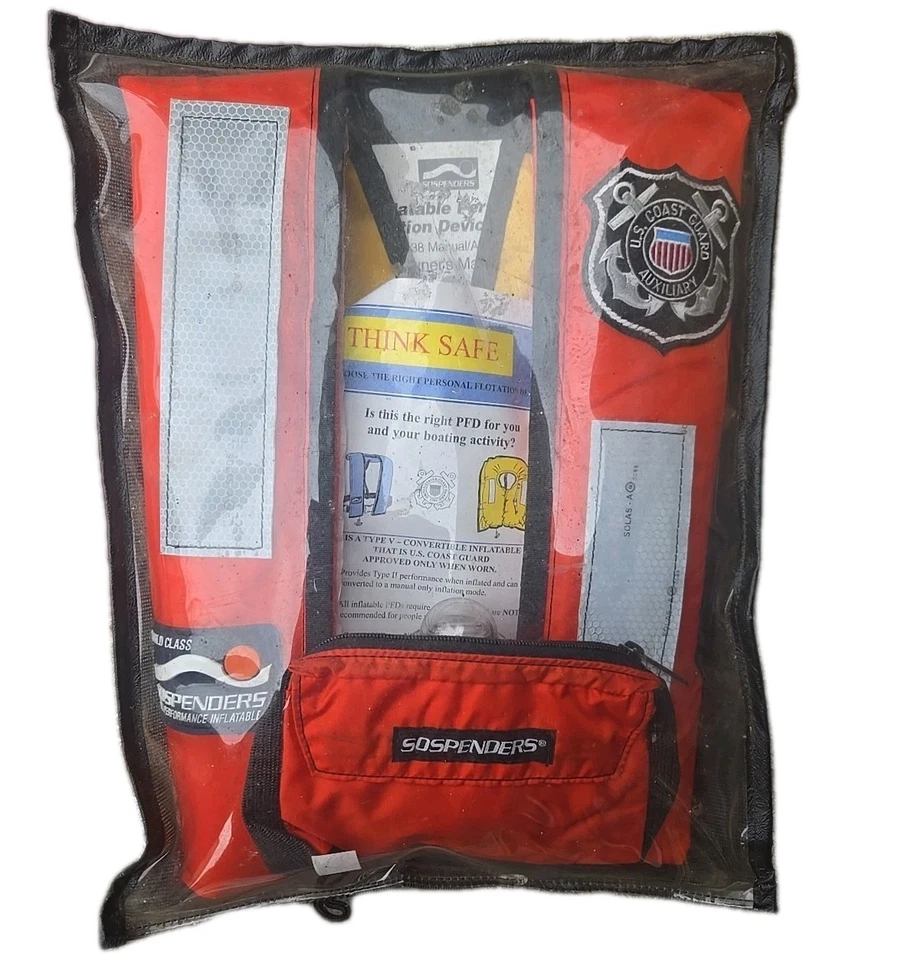 Dispositivo de flotación personal inflable Sospenders serie 38/fuerte de emergencia NUEVO Foto 2 de 4