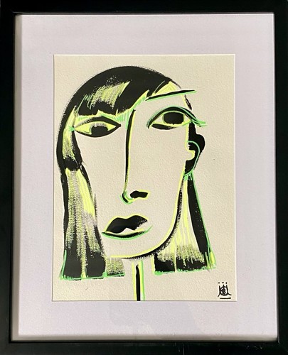 ‘Eleanor’ Contemporary, Illustrative, Modern Original Painting ,framed - Picture 4 of 4