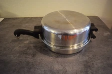 Saladmaster 18-8 Tri Clad Steel Pan 11 inch Skillet Fry Pan w/ Hi Dome - USA