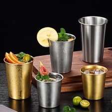 Stainless Steel Insulated Metal Cup 304 Drinking Beer Mug Travel Drink Cup