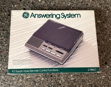 Vintage GE Answering Machine Dual Cassette 2-9860 Beeperless Remote New In Box
