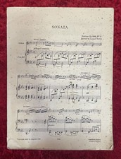 Sonata - J. Brahms Chamber Music, Music Sheet. SW38