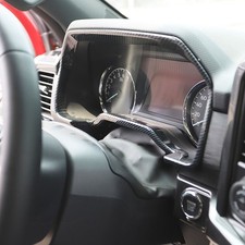 For Ford F-150 21-2023 Carbon fiber Inner Dashboard Panel Frame Cover Trim