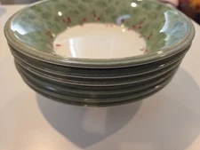LENOX Holiday Gatherings - Holiday Damask 9" individual pasta bowls (6 avail)