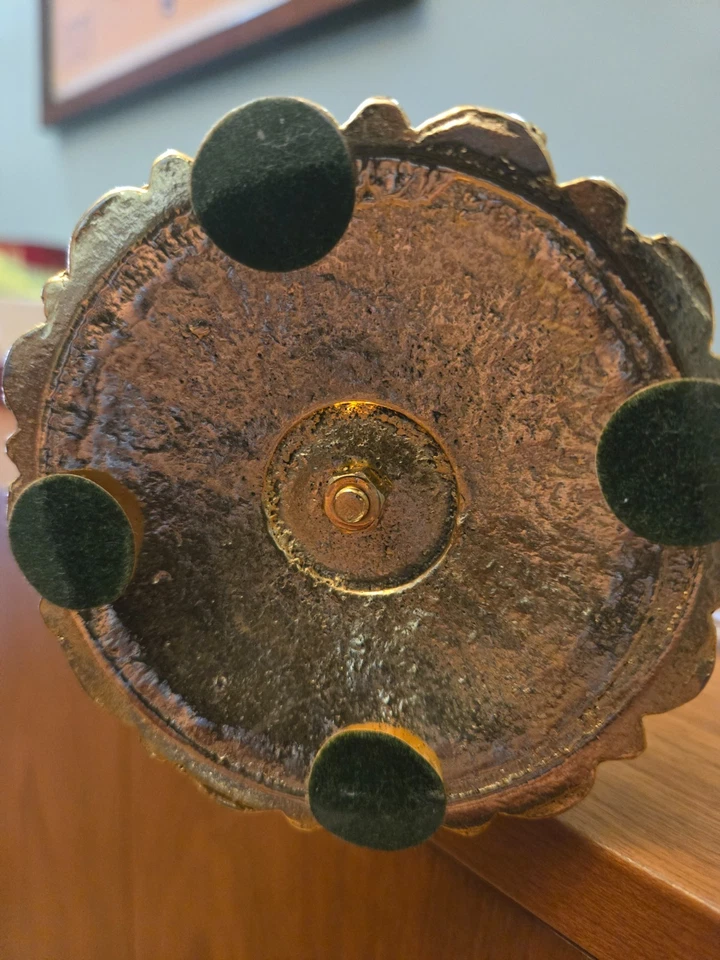 Vintage Neo-Rococo Girandole with Hanging Crystals 2-Candle Holder Gold Tone - image 4 of 4