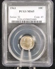 1963 10C Roosevelt Dime PCGS MS65 6815