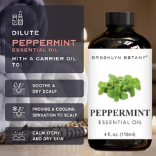 Pure Peppermint Essential Oil 4 Fl Oz - Premium Aromatherapy & Diffuser Use