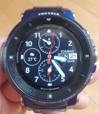 CASIO PRO TREK Smart WSD-F30 Smartwatch Dual layer Display GPS Multi Sensor