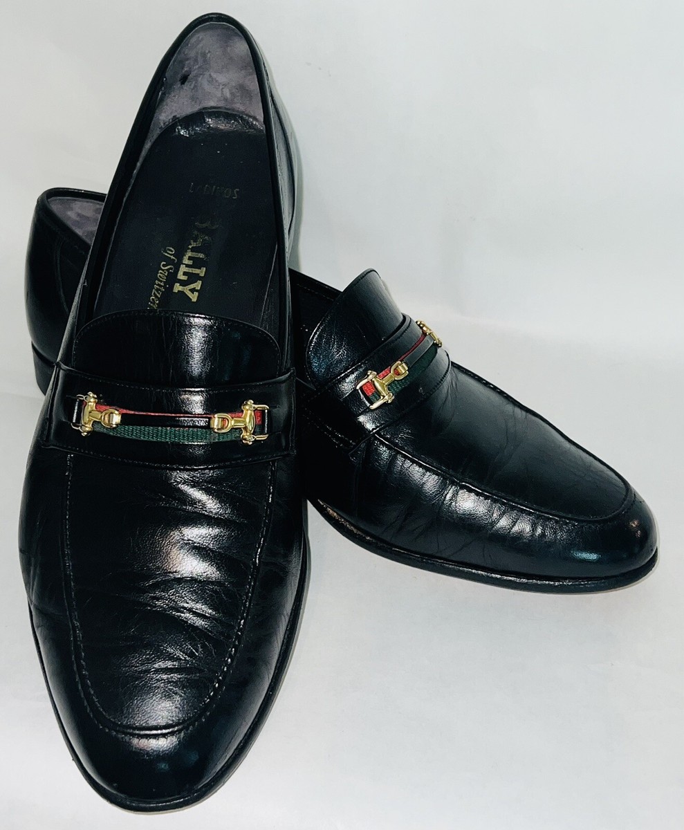 Vtg BALLY of SWITZERLAND Ladinos Leather Horsebit Loafers  display picture 2
