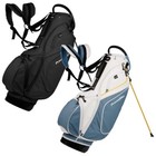 New PowerBilt Golf Dunes Pu Leather Stand / Carry Bag 14-Way Top -Pick the Color