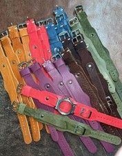 160 16,18,20,22mm Mixed Colour Leather Watch Strap 24pcs
