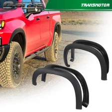 Fit For 2019-2024 Chevy Silverado 1500 Factory Style Fender Flares Black 4PCS