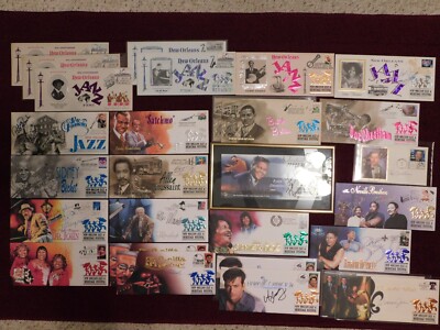 [41] JAZZ FEST ENVELOPES-[32] DIFF YEARS COMPLETE SET-[24] SIGNED+[12] PROG/INVT