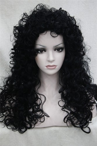 Ladies Long Curly wig w/ Tight Curls Wig in Fox red/Brown/Blonde Wigs - Picture 14 of 20