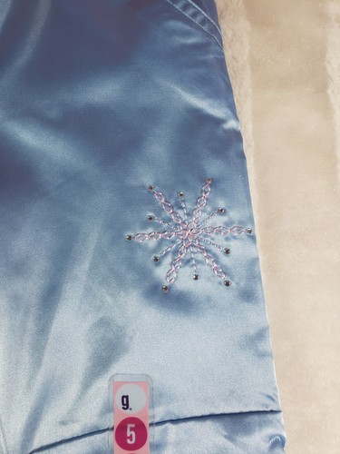 Gymboree Vintage Apres Ski Girls Blue Satin Cargo Pants Size 5 NWT HTF Snowflake - Picture 4 of 13