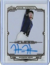 2019 Leaf Trinity HUDSON HEAD Clear Acetate Bronze Foil Auto RC Pirates