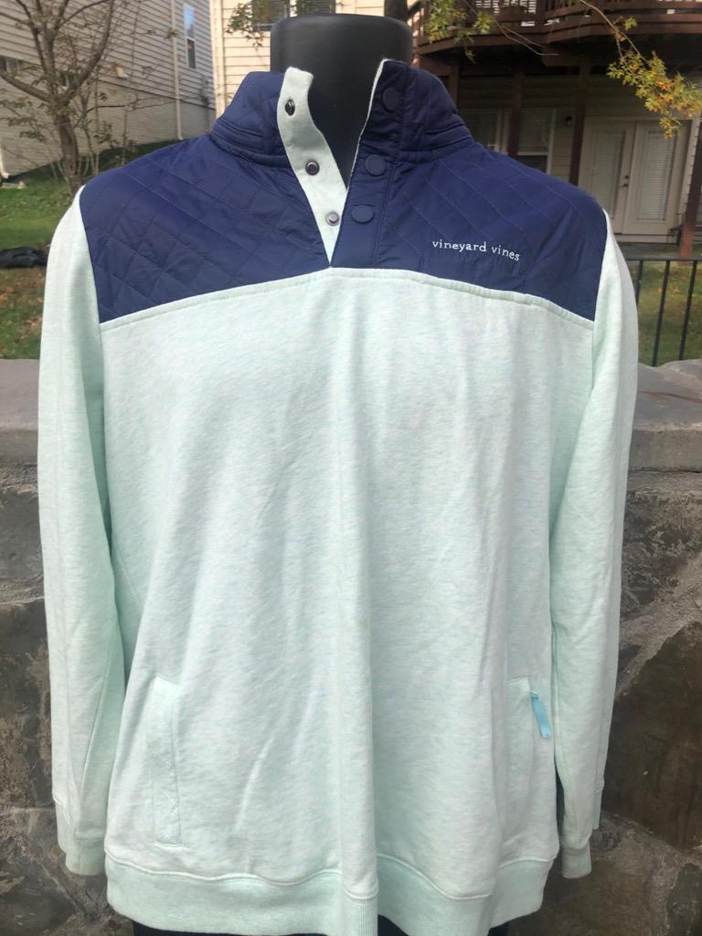 MENS VINEYARD VINES PERFORMANCE HALF BUTTON SWEAT… - image 1