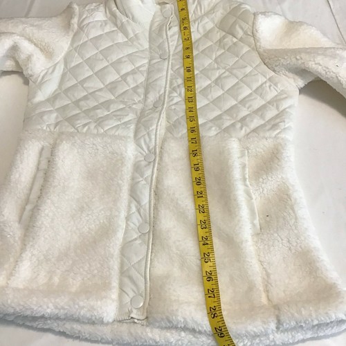 Steve Madden Womens Off White Quilted Jacket Full Zip Casual Size S - Picture 7 of 10