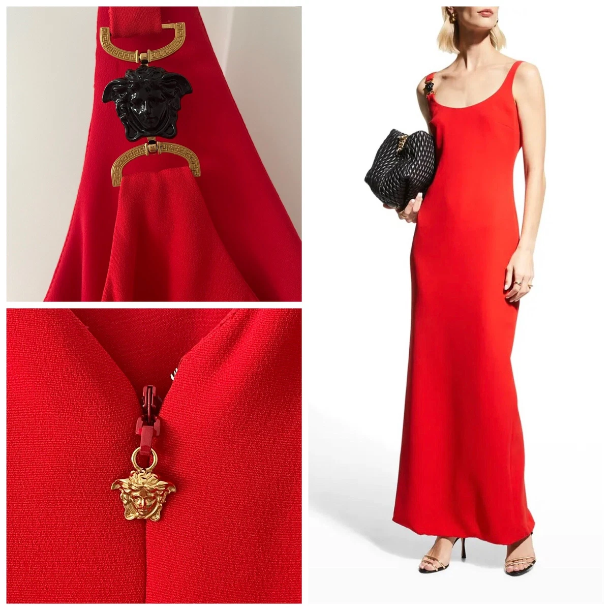 Versace red cheap dress