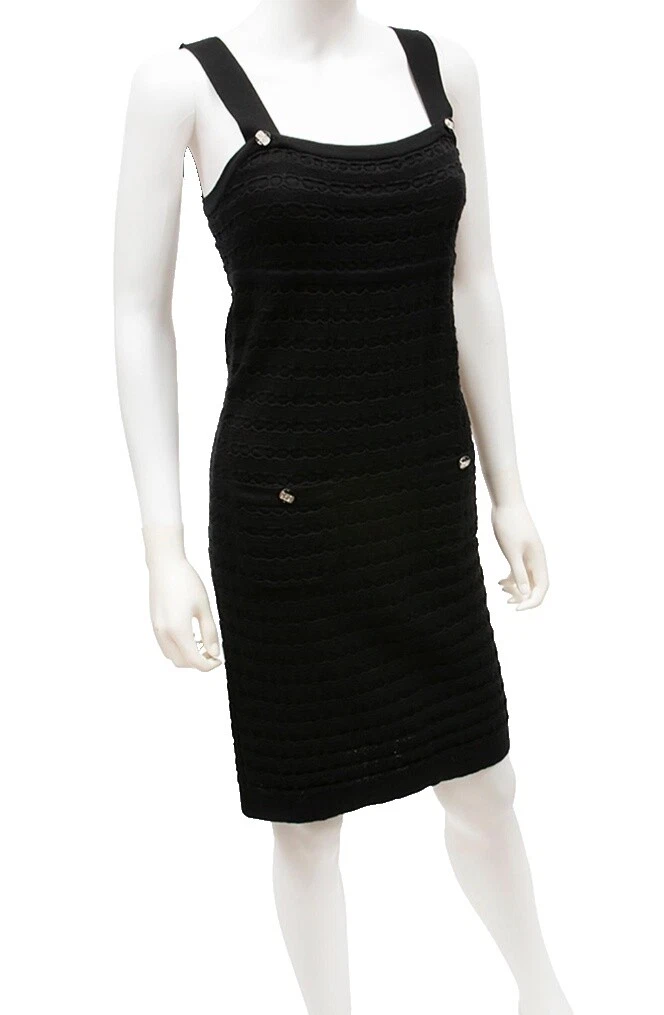 CHANEL Knee Length Solid Sleeveless Dresses for Women