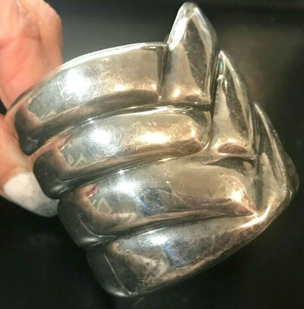 Sterling Silver Beautiful Solid Braided Design Cu… - image 2