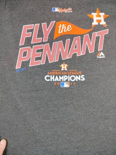 Majestic T Shirt Men's XXL Gray Houston Astros Baseball Athletic MLB Athleisure - Picture 4 of 8