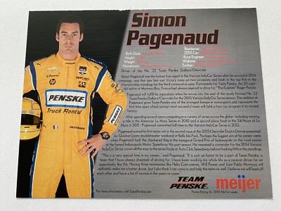 Simon Pagenaud Signed Meijer Hero Card Indycar Indy 500 | eBay Simon Pagenaud Signed Meijer Hero Card Indycar Indy 500 | eBay