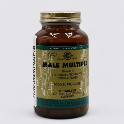 Solgar Male Multiple Advanced Multivitamin & Mineral Formula 60 Tablets