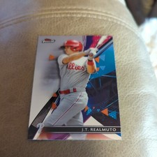 2021 Topps Finest J.T. Realmuto Base #36 Philadelphia Phillies
