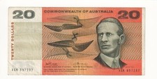 1972 Comm. Of Australia $20 Banknote - Phillips/Wheeler - R404 - Good - # 32857
