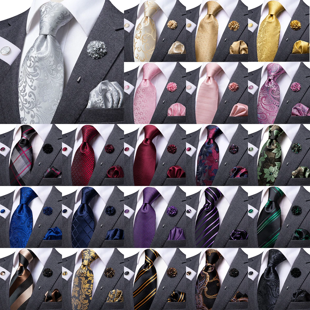 Mens wedding attire - everything looks better with a tie pin